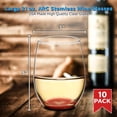 thumbnail image 5 of 10 ARC Stemless Wine Glasses Set, 21 oz. - Chardonnay, Cabernet, Merlot, Sauvignon - Red, 5 of 5