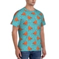 thumbnail image 2 of Qekee Funny Chicken Classic Fit T-Shirt Men's Shirt Men's Tight Short Sleeves for Exercise, Running, Mountaineering - Funny Chicken, 2 of 9