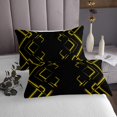 thumbnail image 3 of Erosebridal Abstract Bedspread Sets King Size for Teens, Gradient Rectangle Bed Quilt, Modern Checkered Decor, 3 of 5