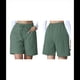 thumbnail image 3 of Pantalones Cortos Casuales Omen con Cordón Ajustable, Cintura Elástica Cómoda, Pantalones Cortos de Verano con Bolsillos, Verde Océano, Talla S, 3 of 7