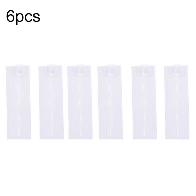 Pantalones elásticos con 4 agujeros, extensor de cintura, pantalones ajustables, suministros de extensor de cintura, blanco, 6 piezas Inevent HA7799-02B