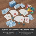 thumbnail image 5 of 265 Pcs Mahjong Playing Cards American Style Blossom Numbered Large Print PVC Poker Mahjong Tiles with 4 Dices for Travel Home, Portable Gift, 5 of 14