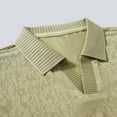 thumbnail image 5 of Mens Golf Polo Shirts Short Sleeve Casual Banded Bottom Stretch Classic Fit Solid Knit T-Shirts Big and Tall Size M-4XL Green, 5 of 8