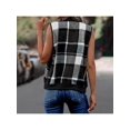 thumbnail image 7 of Zynoxe Women's Plaid Vests With Side Pockets Fashion Zip Up Vests for Women Classic Stand Collar Sleeveles Jackets Soft Lightweight Fall Winter Casual Gilet Jacket S, 7 of 7