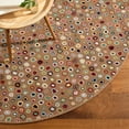 thumbnail image 4 of Dash & Albert Cat's Paw Hand Micro Hooked Wool Rug, 2' 6" x 8', Brown, 4 of 7