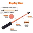 thumbnail image 2 of Home Gym Equipment Olympic Barbell Bar, 4Ft Solid Chrome Weight Bar with Bearings, 400Lbs Capacity Weightlifting Bar for Home Gym Workout Strength Training Squat, Suitable for 2-Inch Plates,Fitness E, 2 of 5