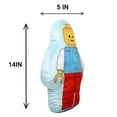 thumbnail image 2 of Official Lego Figure Shaped Cushion Pillow | Reversible Toy Design Stuffed Plush Cushion | Perfect For Bedroom Or Playroom Décor | 15x10", 2 of 7