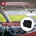 thumbnail image 2 of Estuche para Gafas de Sol del Coche Unique Bargains con Diseño Magnético, Estuche Universal para Parasoles de Coche, Ante Negro 20x14.5cm 1 Pcs, 2 of 7