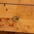 thumbnail image 6 of Pemberly Row Modern Natural Real Burl Wood 1-Drawer Nightstand, 6 of 11