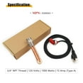 thumbnail image 6 of 3500043 Engine Block Immersion Heater Fits for Ford, Mercury, Lincoln, International, Caterpillar, Detroit Diesel Nissan 3/4" NPT Thread with Cordset Cord and Plug Protector 120 Volts 1000 Watts, 6 of 7