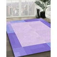 thumbnail image 3 of Ahgly Company Tapis Rectangulaire Lavable en Machine Intérieur Transitionnel Violet Mimosa Violet, 8 Pieds x 12 Pieds, 3 of 7