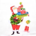 thumbnail image 3 of Decorative Towel Glam Santa With Gifts Kitchen 100% Cotton Clean Up Mx185402g, 3 of 3