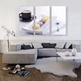 thumbnail image 2 of ARTCANVAS Colorful Cookies With Coffee Home decor Canvas Art Print - Size: 60" x 40" (0.75" Deep) (3-Piece), 2 of 9