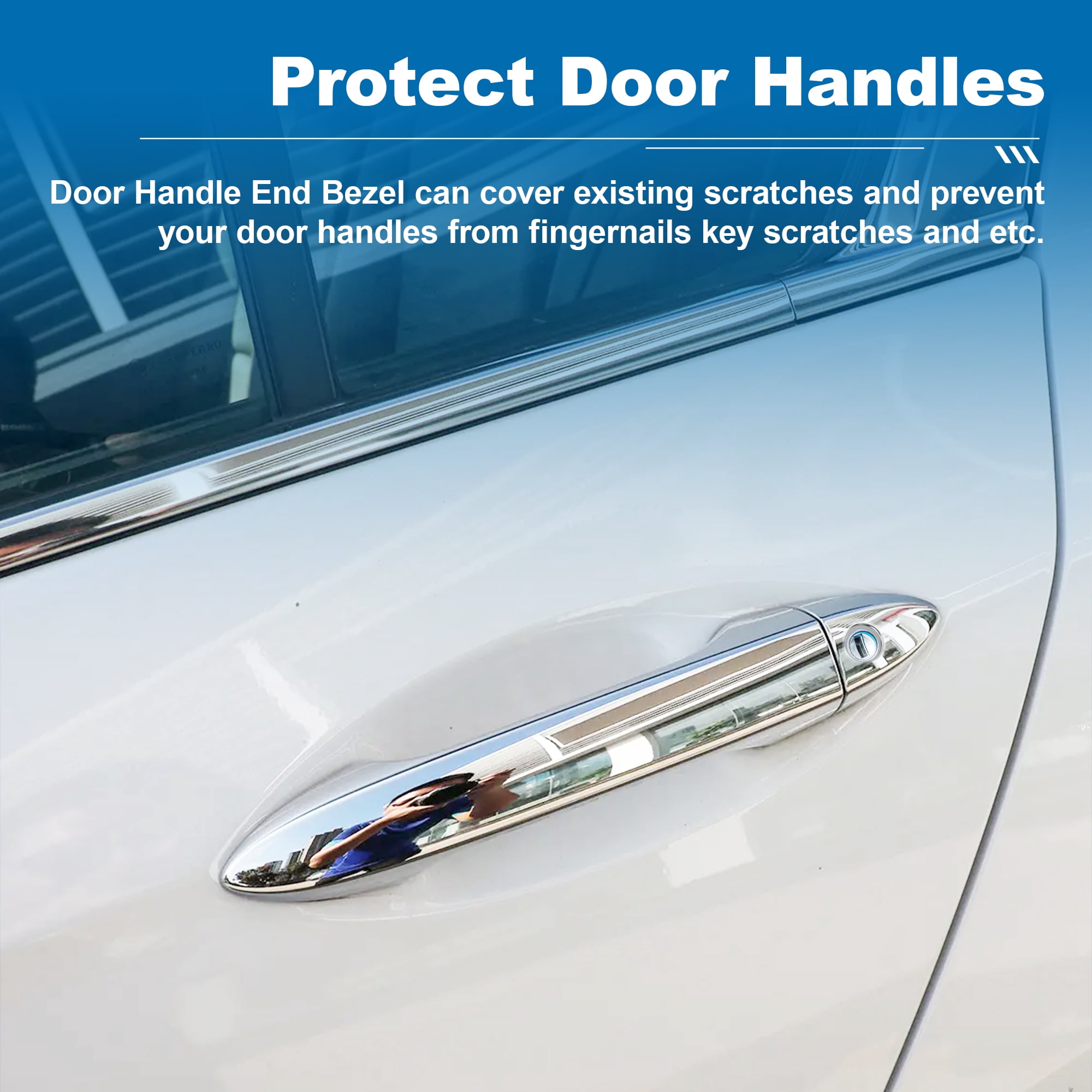 Unique Bargains Front Driver Side Door Handle Bezel for Honda Accord 2013-2017