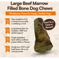 thumbnail image 3 of The Treat Shack Large Beef Marrow Filled Bone Dog Chew Treat, 3CT, 3 of 8
