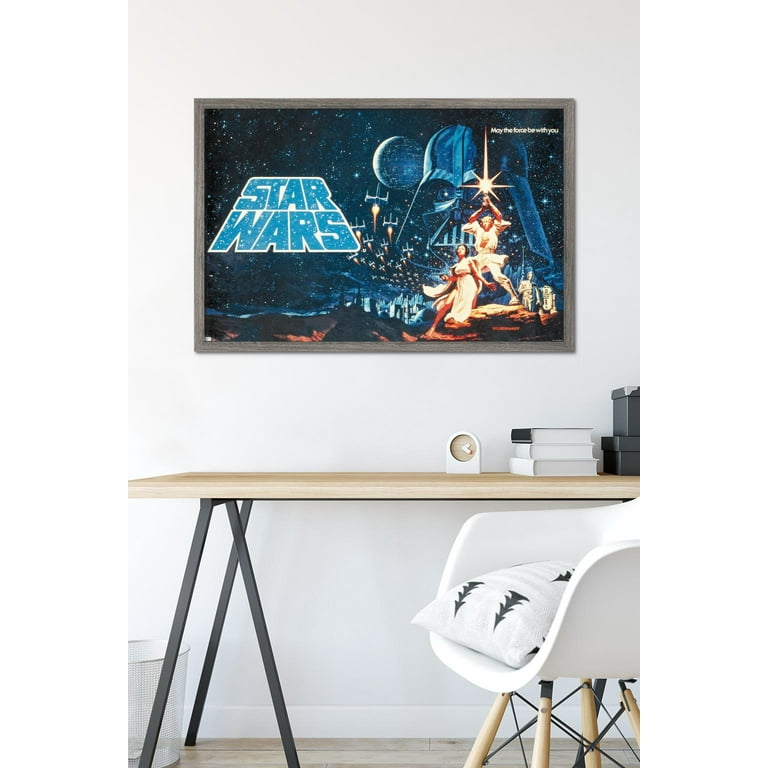 Star Wars: A New Hope - Horizontal Banner Wall Poster, 22.375 x 34 Framed  