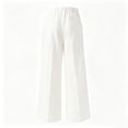 thumbnail image 7 of Tsivenald Womens Linen Wide Leg Pants Elastic Drawstring Waist Lightweight Breathable Summer Beach Casual Trousers, 7 of 7