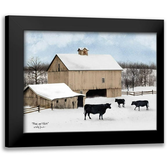 Jacobs, Billy 14x12 Black Modern Framed Museum Art Print Titled - Black and White