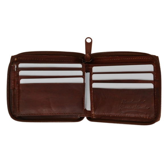 ALL AROUND ZIPPER WALLET TAN