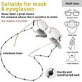 thumbnail image 4 of ChainsHouse Glasses Strap Bead Chain for Women Men Black Sun Eye Glasses Holder Fashion Jewelry Gift, 4 of 6