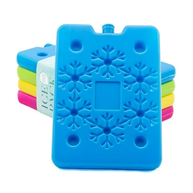 Ikeay Ice Crystal Boxes, Refrigerated Ice Crystal Box Refrigerated and Fresh Keeping Food Ice Box Ice Bag Fresh Keeping Ice Bag Reusable Low Temperature Refrigerated Ice Crystal Box 4Pc