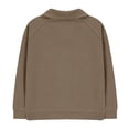 thumbnail image 5 of Boys' Casual Long Sleeve Pullover Top with Lapel Collar for Daily Wear and Play, 5 of 6