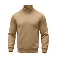thumbnail image 4 of LWITHSZG Men's Mockneck Sweatshirt Soft Fleece Lined Pullover Sweatshirts Fall Winter Warm Long Sleeve Going&nbsp;Out Tops 3X-Large, 4 of 9