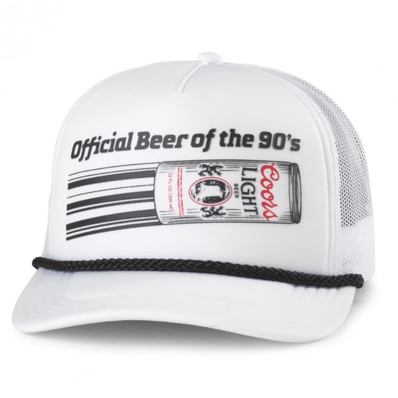 Coors Light Official Beer of the 90's Roscoe Foamy Adjustable Hat