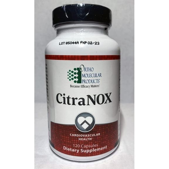 Ortho Molecular Products Citranox (120 Capsules) - Vascular Support with Nitric Oxide for Circulation Health