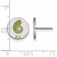 thumbnail image 2 of Sterling Silver Rh-Plated Logoart Kappa Delta Enameled Post Earrings (12 X 12) Made In United States ss047kd, 2 of 5