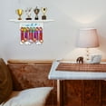 thumbnail image 7 of Never Give Up Wood Trophy and Medal Display Shelf Sturdy Medal Holders for Athletes Honors Wall Mount Rack Medal Hanger Trophy Shelf Display Sport Awards, 7 of 7