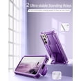 thumbnail image 5 of Dexnor for Samsung Galaxy S22 Plus Case, [Built in Screen Protector and Kickstand] Heavy Duty Military Grade Protection Shockproof Protective Cover for Samsung Galaxy S22 Plus 5G,Purple, 5 of 7