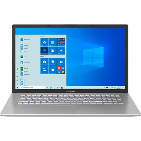 ASUS - Vivobook 17.3" Laptop - Intel Core 10th Gen i7 - 16GB Memory - 1TB SSD - Transparent Silver