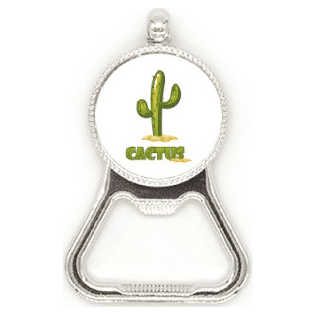 Cactus suculentas Verde planta en maceta Acero inoxidable Metal cerveza tapa sacacorchos