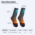 thumbnail image 4 of Four Seasons Universal Socks (2 Pairs) - Vibrant Sunset Design with Unisex Trendy Mixed Color Socks Perfect for All Seasons, 4 of 5