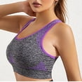 thumbnail image 5 of Clearance Under $10.00 qolati Women's High Support Seamless Sports Bra Wirefree Fitness Yoga T-Shirt Bra Comfort Wireless Push Up Crop Tank Tops Everyday Bras, 5 of 7