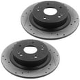 thumbnail image 2 of 282mm Rear Brake Rotors + Brake Pads +Cleaner & Fluid Fits for 2016-2020 Acura ILX, 2009-2014 Acura TSX, 2005-2020 Honda Accord, 2016-2020 Honda HR-V-5-Lug Wheel Holes, 2 of 4