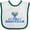 White and Green, variant on Inktastic My First Hanukkah with Menorah Boys or Girls Baby Bib