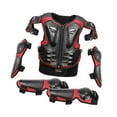 thumbnail image 5 of Ysyqkn Kids Motorcycle Guard Suit with Elbow Knee Pads Children Full Protection Chest Red, 5 of 9