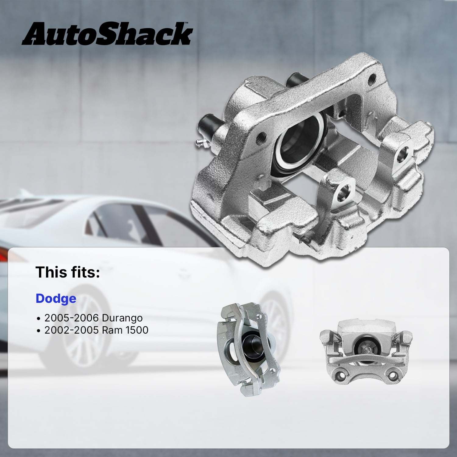 AutoShack Front Brake Caliper for Dodge, Ram 1500 2002-2005 Durango 2004-2006, 4WD RWD V6 3.7L V8 4.7L 5.7L 5.9L, Left or Right