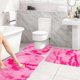 thumbnail image 5 of Tie-Dye Bathroom Rug Set 3-Piece Flocked Toilet Mats Non-Slip Absorbent Washable Bath Mat for Bathroom Floor Decor, 5 of 9