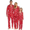 thumbnail image 4 of Avidlove Family Christmas Pajamas Matching Sets Button Down Pajamas Set for Couples and Kids Long Sleeve Festival Party Pjs Loungerwear Warm Sleepwear for Family (Women), 4 of 6