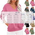 thumbnail image 4 of Womens Sweatshirt Sawvnm Women's Fashionable Casual Long-sleeved Pocket V-neck Capless Sweater Top Black XXL, 4 of 7