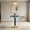 Blue Top / Black Gold Base, variant on GZTAOSPACE Modern Luxury Faux Marble Round Bistro Table, White Top with Black Gold Pedestal Base,23.6 inch
