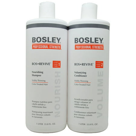 Bosley Bos Revive Shampoo & Conditioner 1 Liter Set for Color-Treated