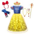 thumbnail image 3 of Disney-vestido de princesa Elsa y Anna para niños, disfraz de Frozen Rapunzel, para fiesta de cumpleaños, de 2 a 10 años, 2024, 3 of 5