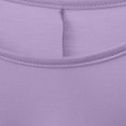 thumbnail image 4 of Women's Striped Long Sleeve Lapel Collar Shirt Blouse Tops Crewneck Loose Fit Casual Solid Color Soft Work Office Vacation Travel Fashion Essential Gift for Women | CSEONE,Purple Free Size, 4 of 8