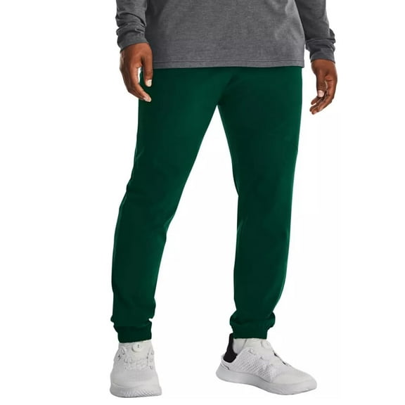 Under Armour Mens UA Stretch Woven Joggers, Green, XL