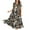 Navy, variant on Women Casual Loose Bohemian Floral Short Sleeve Long Maxi Summer Beach Swing Dress with Flowy Skirt for Festivals and Relaxed Outings,Pink L