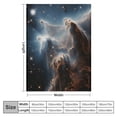 thumbnail image 4 of Fenyluxe Star Cluster Stars Space Print Flannel Throw Blanket All Seasons Gift - Lightweight & Cozy 60x80in, 4 of 6